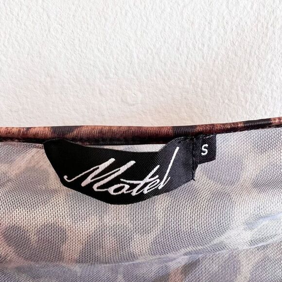 Motel Mesh Leopard Print Dress Size S - Picture 6 of 7